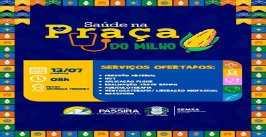 Saúde na Praça na 18ª Festa do Milho - 2024