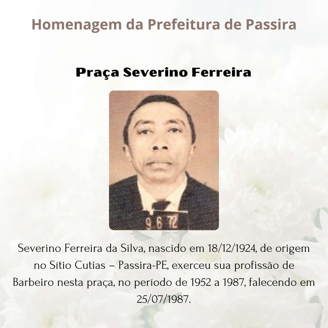 homenagem Severino Ferreira