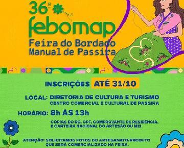 Inscrições abertas para a 36ª FEBOMAP – Feira…